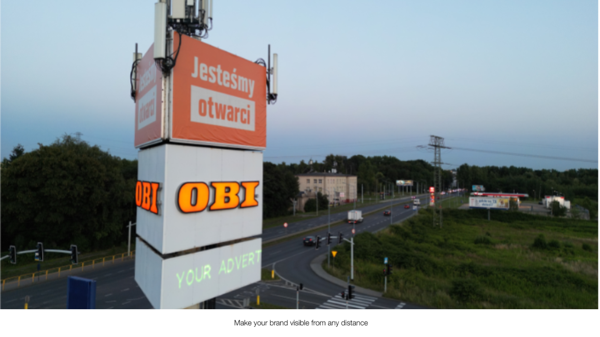 The laser advertising with an outdoor laser projector system