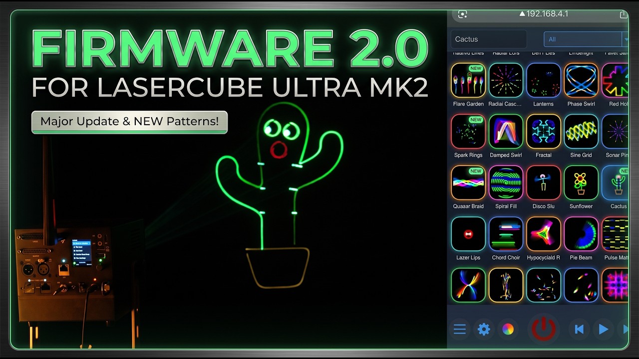 Firmware 2.0 for LaserCube Ultra MK2 - What's new and how to upgrade you cube?